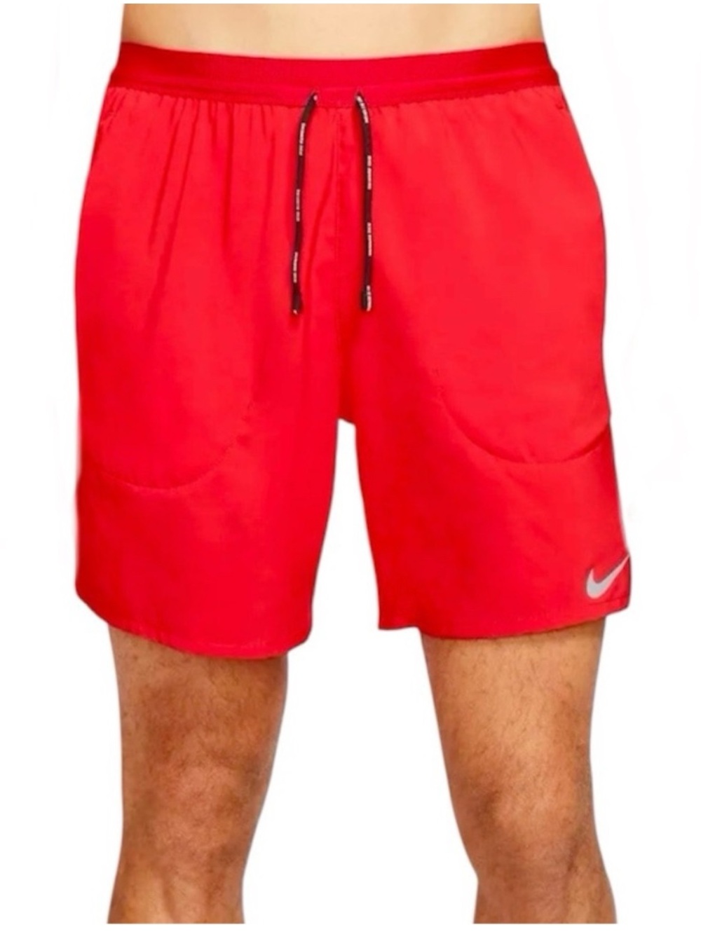 NIKE Dri Fit Flex Stride Running Shorts NEW Red Standard Fit 7” Length Size L